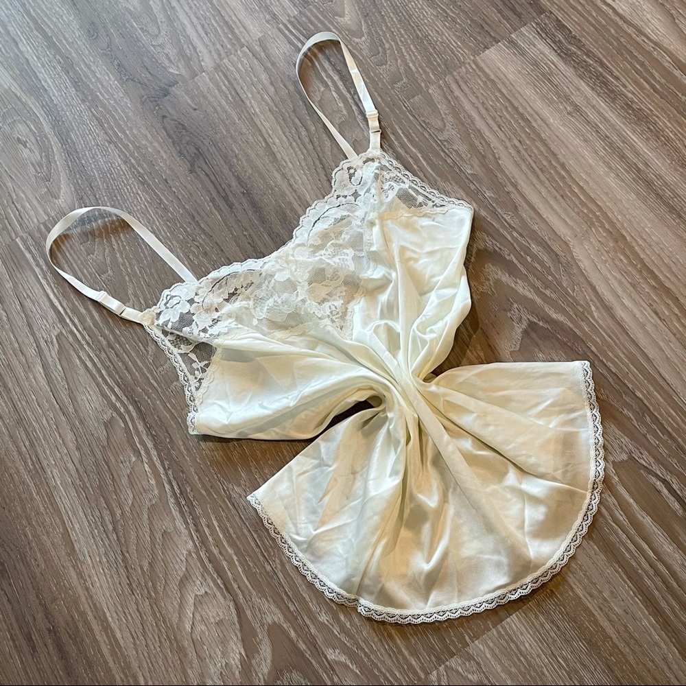 Vintage Cream Lingerie Slip